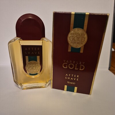 Vintage Yardley Gold Aftershave Perfume for Men 75 ml Rare