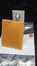 Genuine Leather Hand Made,hand stitched, minimalist wallet, new,vertical 226