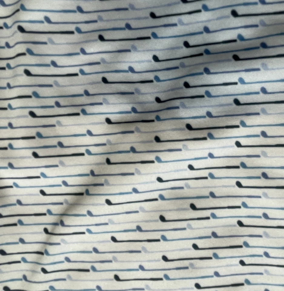 Camisa polo de golf Southern Proper para hombre XL blanca con estampado de palo de golf Top de rendimiento Foto 2 de 4