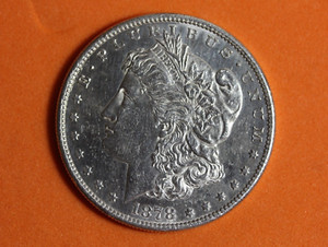 1878- S 7/8 TF Morgan Silver Dollar #P09193