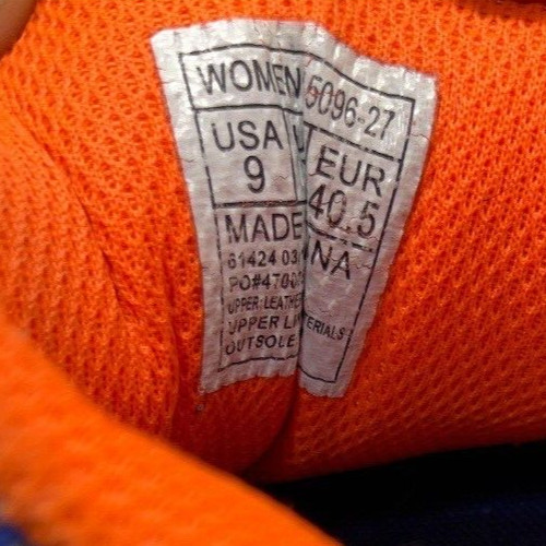 Saucony Oasis Women’s Size 9 Standard Blue Orange Sneaker Breathable Shoe thumbnail 6