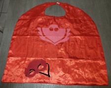 boys girls SUPER HERO RED CAPE with EYE MASK 2 PC one size fits most