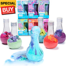   Kids Bath Bomb Potion  Bath Toy, Variety 6 Pack  Nontoxic  Fizzes, Foams  B