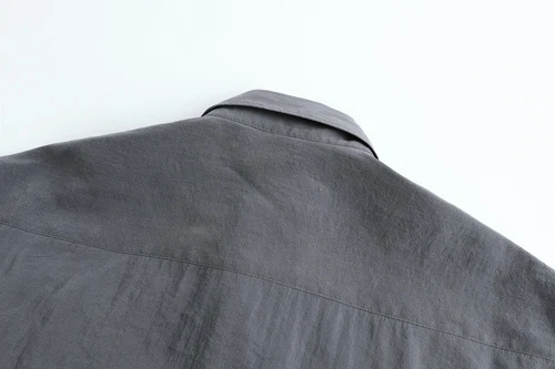 donclickin Lemaire*vibe 25SS New Glossy Dry Silk Shirt –Sage Green Black Edition - Foto 15 di 23