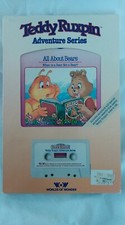 Vtg 1985 Teddy Ruxpin "All About Bears" Storybook And Cassette Tape VG