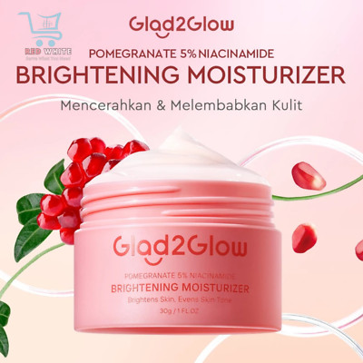 Glad2Glow Pomegranate Niacinamide Brightening Moisturizer - Free Shipping