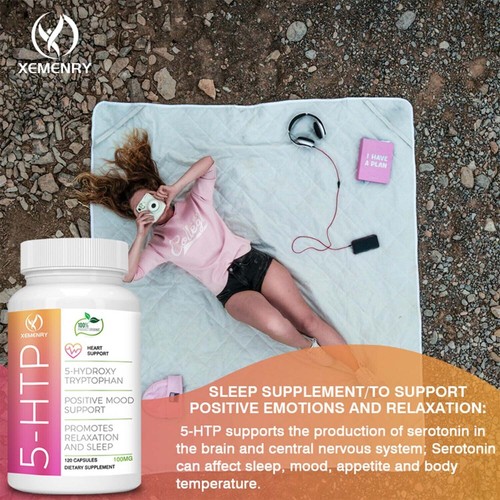 5-HTP (5-hydroxytryptophan) 100mg - Neurotransmitter Support,Help Against Stress - Imagen 4 de 12
