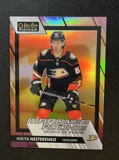 23-24 UD O-Pee-Chee Platinum Hockey Sunset Marquee Rookie 248 Nikita Nesterenko