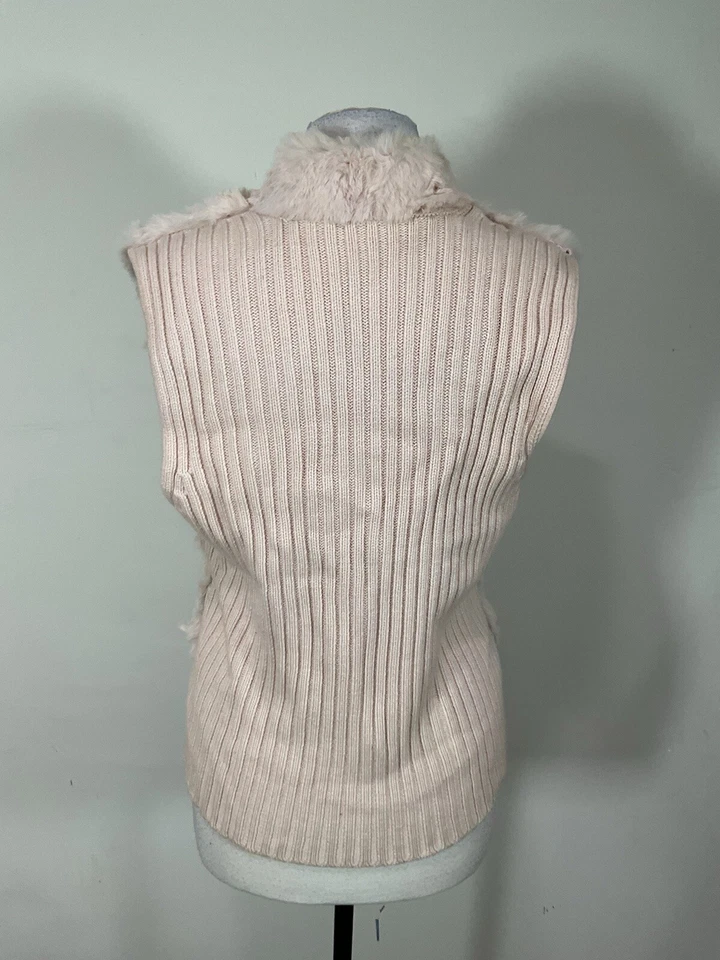 Chaleco sin mangas de piel rosa Real Clothes para mujer talla XL 55 % seda 45 % cajero Foto 4 de 4