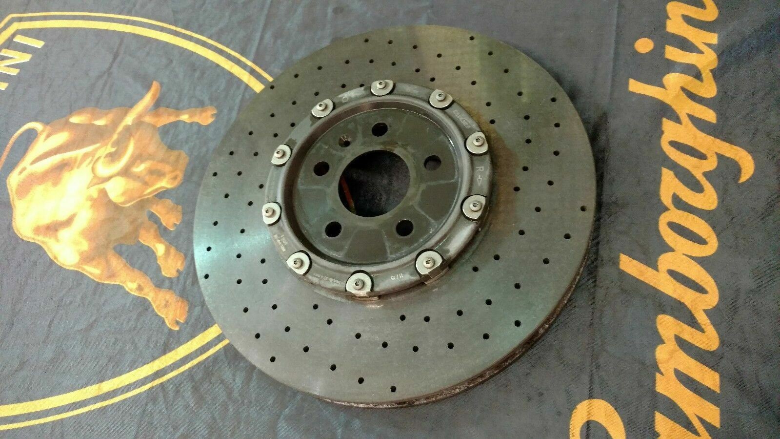 LAMBORGHINI HURACAN GALLARDO LP560 R8 FRONT RIGHT CERAMIC BRAKE 420615302G OEM 1
