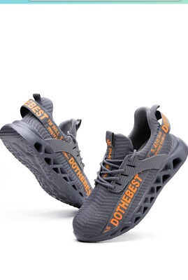 Furuian Safety Shoes, Men / Women Lightweight Work Shoes, Sporty Breathable 