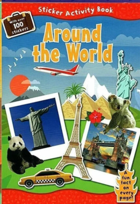 NEW AROUND THE WORLD STICKER & activity Book for Kids with over 100 stickers