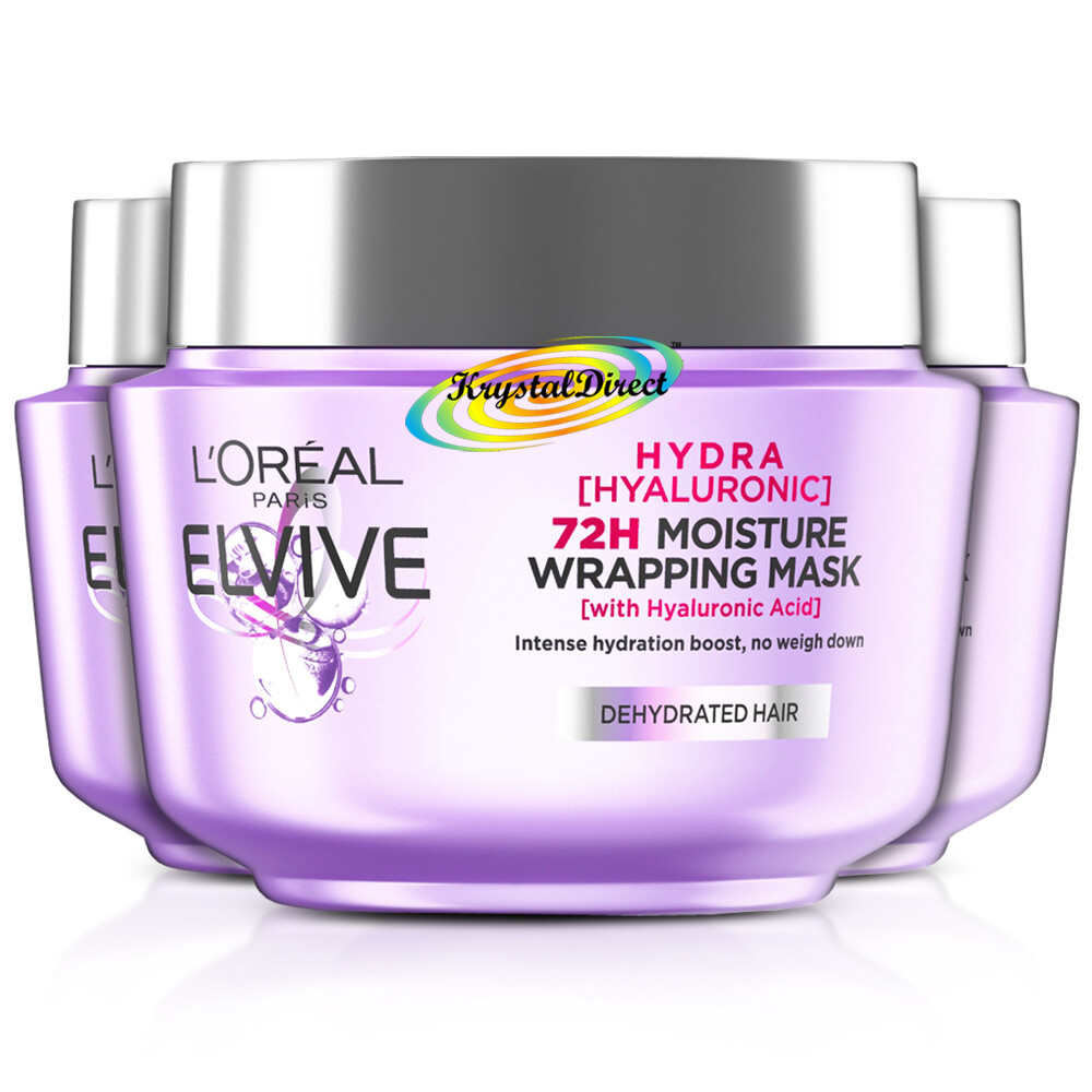 L'oreal Elvive Elvive Hydra Hyaluronic Moisture Wrapping Mask, For Dry Or Dehydrated Hair, 300Ml - Image 5