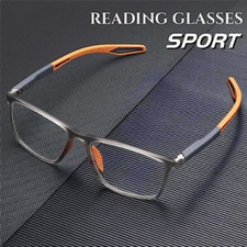 Men Women Portable Fashion Anti-Blue Light Square Reading Glasses Sport 1.0 4.0