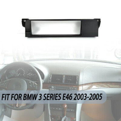 Fascia Stereo Radio Bezel Panel Frame Trim 2 Din For BMW 3 Series E46 2003-2005