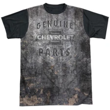 Chevrolet Metal Bowtie Adult Halloween Costume T Shirt (Black Back), S-3XL