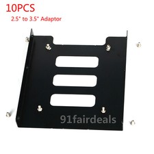 10X 2.5" to 3.5" Bay SSD Metal Hard Drive HDD Mounting Bracket Adapter Dock Tray