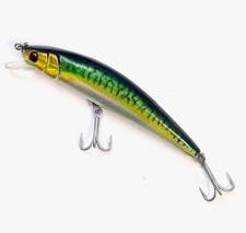 2- GREEN MACKEREL LURE 5-1/2" 1-1/4oz Custom Paint 4X VMC #1 hooks EPOXY TOPCOAT