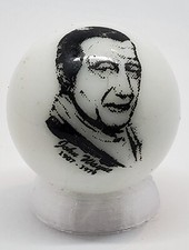 John Wayne 1" Glass Logo Marble w/ Stand