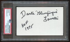 Dante Lavelli d2009 signed autograph 3x5 card Football Player Cleveland Browns