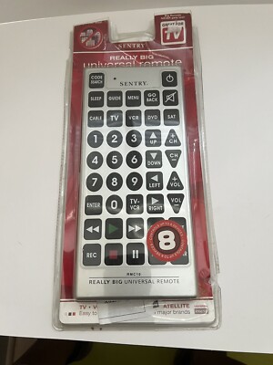 RMC 10 Sentry Really Big Universal Remote 11'' Large Print.