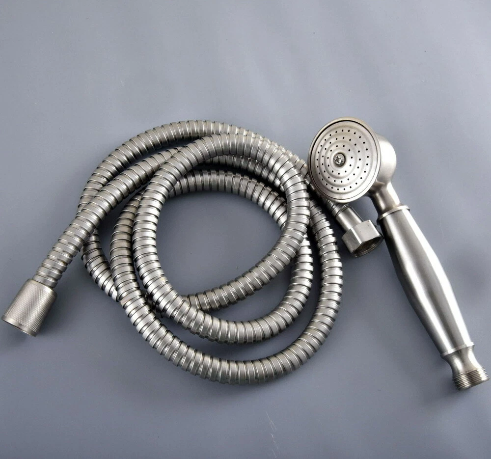 Brushed Nickel Bathroom Water Saving Hand Held Shower Head Sprayer &1.5m Hose
Opens in a new window