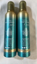 Lot of 2 OGX Locking  Coconut Curls Decadent Creamy Mousse 7.9oz/235ml. NEW