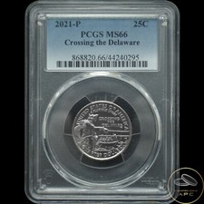 2021 P Crossing the Delaware Quarter Dollar PCGS MS66 25C