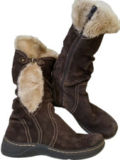 Trendsetter Brown Womens Suede Tall Boots US Size 7.5 Enid Boho Hippie Festival