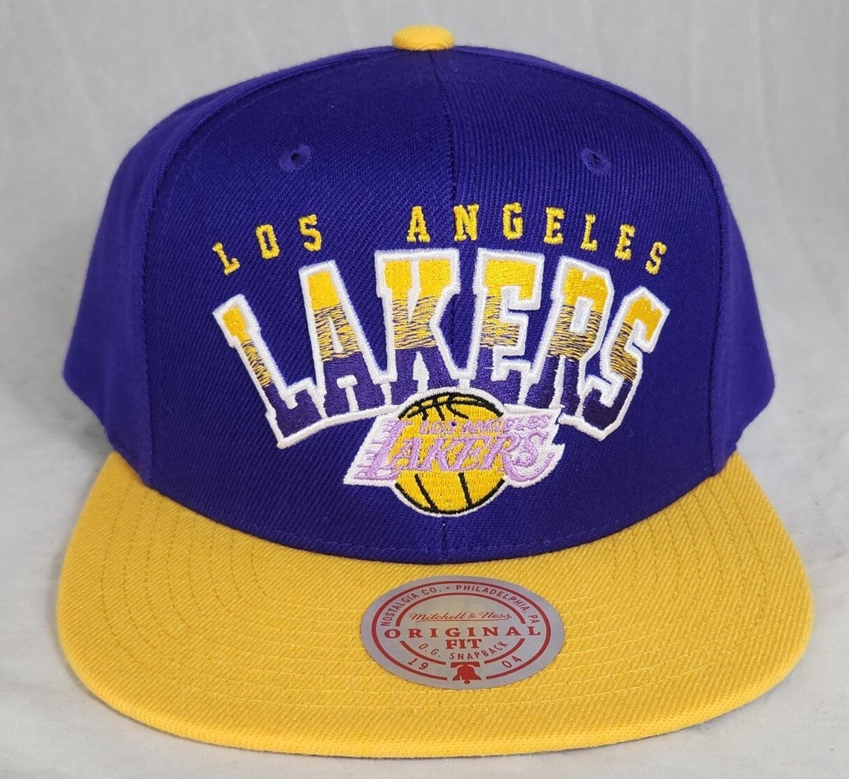 Mitchell & Ness Los Angeles Lakers NBA Purple Gold Snapback Hat