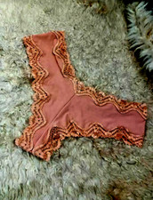 S VINTAGE Victoria's Secret SATIN LACE CHEEKY panties SUPERMODEL BRAZILIAN