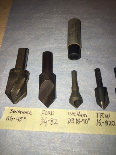 11 pcs. VINTAGE DEBUR BITS WELDON + FORD, Mixed sizes and Fluting, Shanks - Picture 2 of 6