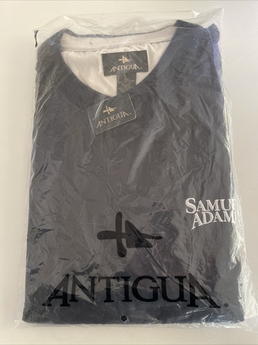 Mens Samuel Adams Windbreaker Jacket Large Blue Pullover Golf Beer New W/Tags - Picture 13 of 13