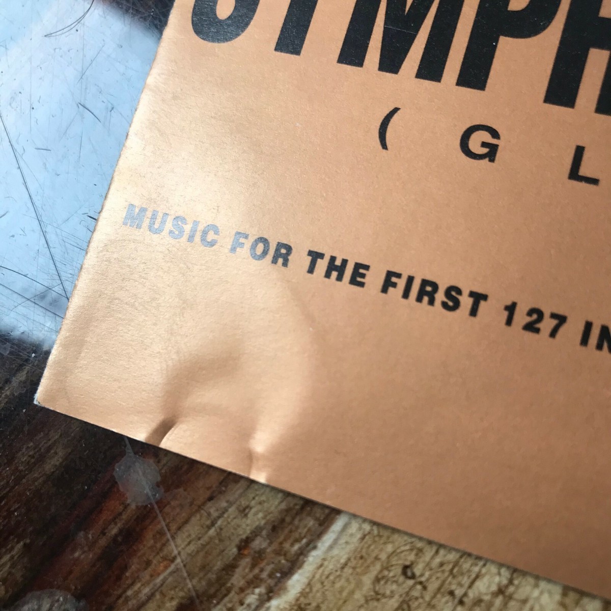 GLENN BRANCA - SYMPHONY NO. 3 GLORIA embossed metal plate