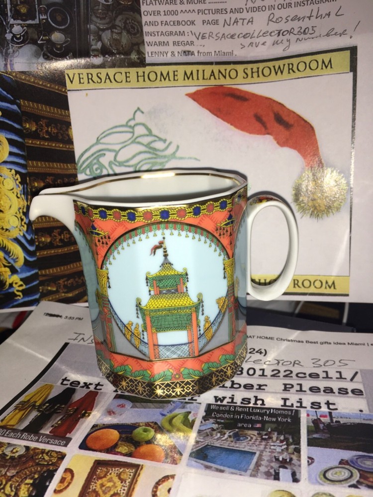 VERSACE MARCO POLO BOWL CREAMER CUP SAUCE LE  NEW RARE  SALE