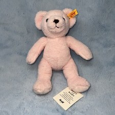Steiff pink My First Teddy bear 664717 baby plush toy Germann Knopf im ohr