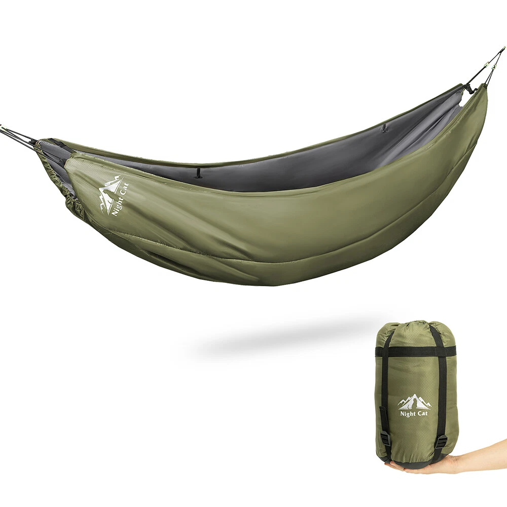 Night Cat 8x4FT Hammock Underquilt, Ultralight Warm Under Quilt Blanket