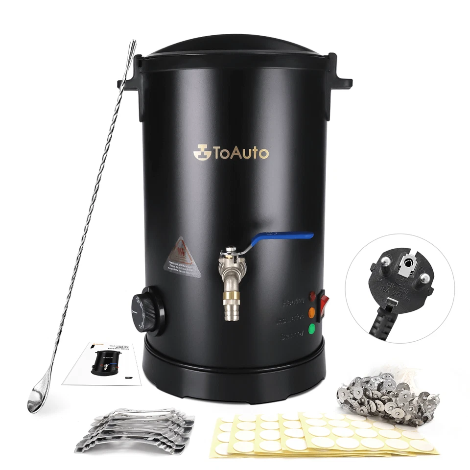 5L Groß Wachsschmelzer Elektrisch Wachs Melt DIY Kerzenherstellung Kit 30-100℃