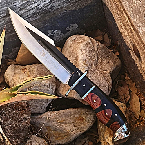 Outdoor COLUMBIA Hunting Knife Fixed Blade Large Bowie Camping Survival Knife - Picture 8 of 24
