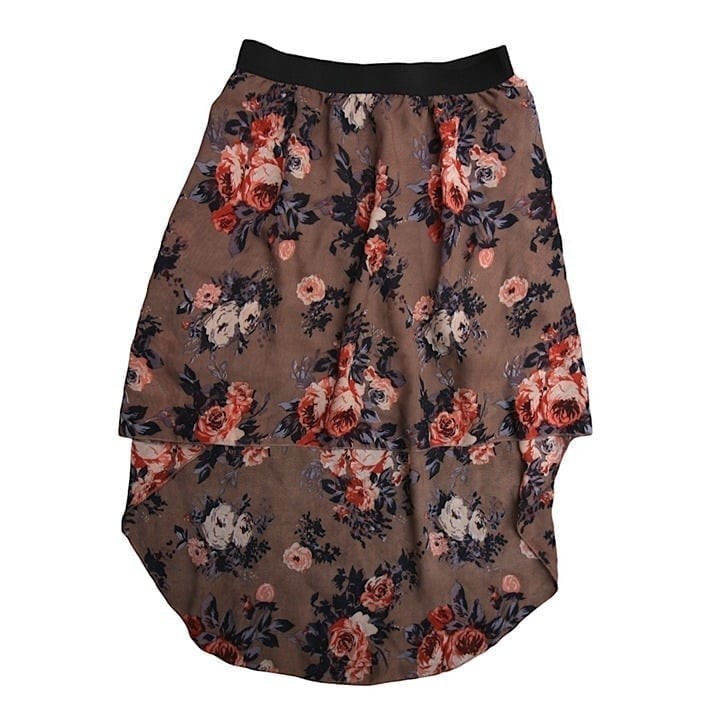 Charlotte Russe Floral Skirt Size S