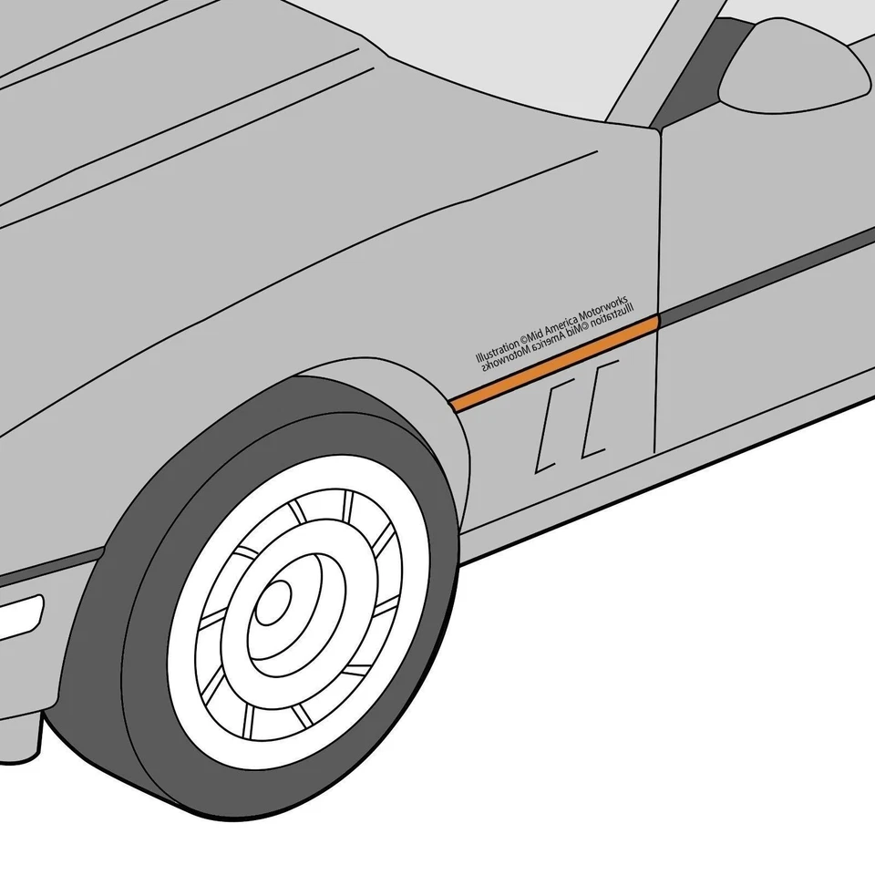 Moldagem por injeção de porta sintonizada LH restauração licenciada GM para 1985-90 C4 Corvette - Imagem 2 de 4