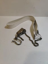 Vintage Selmer Saxophone Neck Strap – White Plastic Loop with Chain & Hook – 198