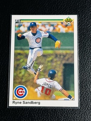 RAZOR SHARP 1990 Upper Deck Ryne Sandberg #324 Chicago Cubs ICON MLB HOF