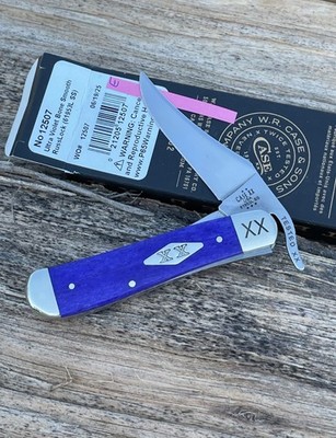 CASE XX *e SFO 2025 ULTRA VIOLET SMOOTH XX DIAMOND SHIELD RUSSLOCK KNIFE KNIVES