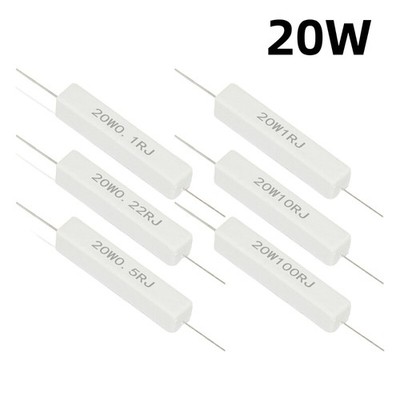 Widerstand 20W 0,1 Ohm - 100K Ohm 5% Zement Widerstände -Auswahl