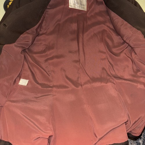 Vintage Small Lilli Ann Paris San Francisco brown 60’s Wide Collar Blazer - Picture 7 of 8