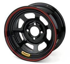 Bassett Wheels - Inertia Advantage - 13x7 In - 4in Bs - 4x100 Steel - Black Bassett Wheels - Inertia Advantage - 13x7 In - 4in Bs - 4x100 Steel - Black