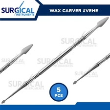 5 Pcs Wax Carver #Vehe Surgical Stainless Steel Dental Instruments German Grade