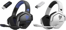 Casque de jeu sans fil avec micro pour Ps5 Ps4 PC, Interférence zéro
