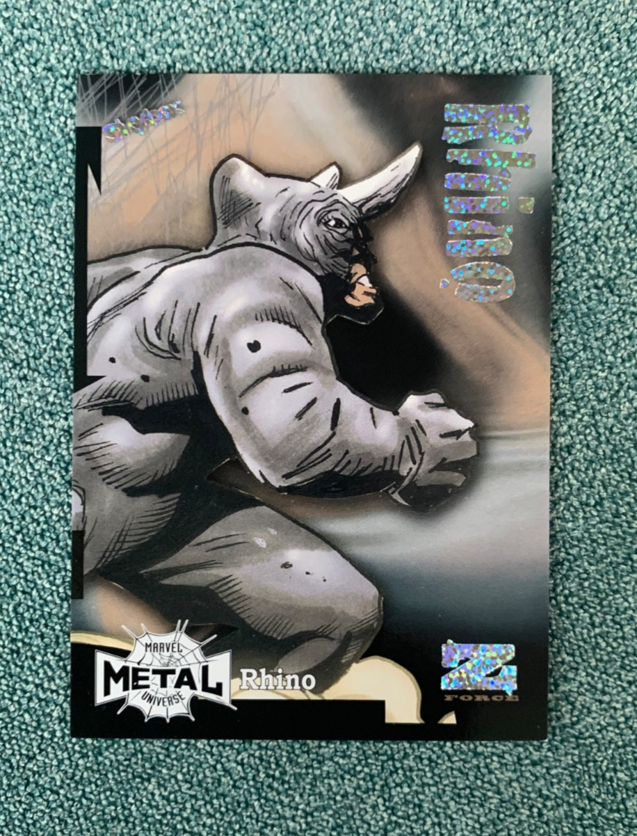 2022 Upper Deck Marvel Metal Universe Spider-Man Z-Force Rave 059/100 Rhino